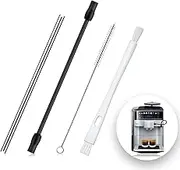 DiBaiHuiHomer Milk Hose Set Coffee Machine Accessories Stainless Steel Milk Hose Compatible with Siemens EQ6 Plus ExtraKlasse/plus s700/s300, EQ7 plus, Bosch VeroAroma Fully Automatic Coffee Machine