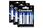 3x 2pc Camelion Super Heavy Duty D R20P UM1 1.5V Battery Carbon Zinc Batteries