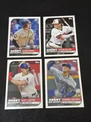 2024 Topps Hobby Rip Night Rookie Lot (4) - Yamamoto/Holliday/Langford/Merrill