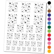 Shining Stars Outer Space Temporary Tattoo Water Resistant Set
