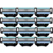 24PCS Blades Refills, Manual Mach 3 Blades Refills for Mach 3 Mens Blade Refills As Shown