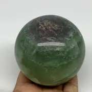 930g, 3.2" Natural Fluorite Sphere Ball Gemstone Crystal @Madagascar, B17235