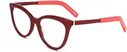 [Moncler] ML5208 066 Shiny Red 53/17/140 Women's Glasses, 066 Shiny Red, 53/17/140