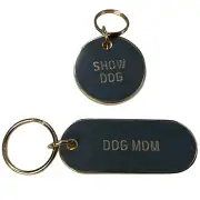 Fred Howligans Dog Puppy Collar Charm Tag & Keychain Set Dog Mom Show Dog NEW