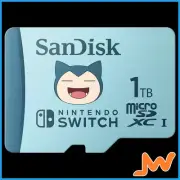 SanDisk 1TB Pokemon Snorlax microSD Card Nintendo