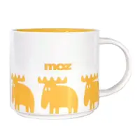 在飛比找momo購物網優惠-【moz】瑞典 北歐駝鹿疊疊馬克杯440ml(香蕉黃)