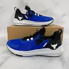 Under Armour Project Rock BSR 4 Mens Size 10 Black Blue Shoes 3027344-401 New