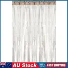 100cm X 200cm Decorative Door String Curtain Window Wall Panel Fringe(champagne)