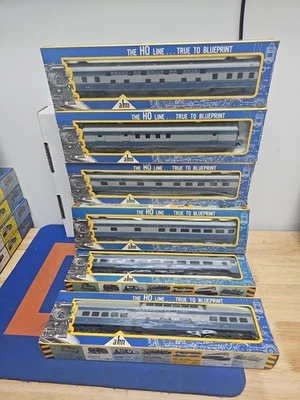 Lot of 6 AHM Rivarossi HO Baltimore and Ohio Passenger Car set
