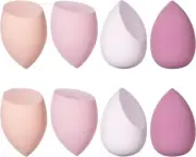 8 Pcs Makeup Sponges Blender Set Professional Beauty Sponge Foundation Blending