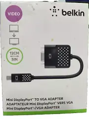 BELKIN CABLE MINI DISPLAYPORT TO VGA ADAPTER DP FOR MACBOOK *NEW #1*** F2CD028BT