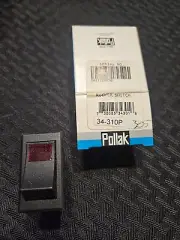 Pollak Rocker Switch On Off Black 34-310P New in Pack Free Shipping