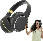 Wireless Headphones, Wireless Game Earphones, Portable Stereo Bass Folding Headphones with Breathing Light for Commuting Work Lawn Mowing Study