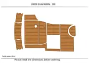 1997 CHAPARRAL 240 Swim Platform Cockpit Boat EVA Foam Teak Deck Flooring Mats
