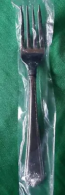 FRENCH SHELL 7 1/8" SALAD FORK(s) Wallace Stainless nib rope front & back China