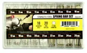 360pcs Watch PINS SPRING BARS Band Strap Link 8-25mm Repair Kit Stainless Steel