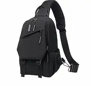 [Moda&Yichen] Men's One Shoulder Backpack Multipurpose Shoulder Bag for Students Sports Hiking Cycling Travel