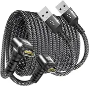 Garmin Watch Charger Cable Right Angle [2-Pack,2m] Compatible with Garmin Fenix 7 7S 7X 6 6S 6X 5 5S 5X Plus Pro,Forerunner 955 965 45 45S 245,Instinct,Approach S62,Vivoactive 4 4S,Venu,Epix,Quatix