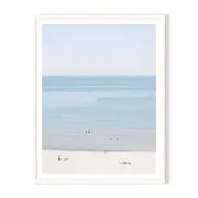 Calm Day Framed Printed Wall Art - White