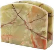 Radicaln Marble Napkin Holder 5.5" Inches Green Onyx Handmade Simple Modern Home & Kitchen Paper Towel Holder Countertop - Used as Utensil Holder, Home Décor