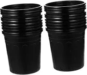 CAXUSD 25Pcs Nursery Pots Flexible Flower Plant Containers for Seedlings Durable and Stackable for Indoor and Outdoor Gardening