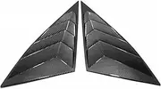 Compatible for Hyundai Tucson 2021-2023 2024 Carbon Fiber Rear Window Louver Shutter Cover Trim Side Vent Covers Car Exterior Accessories(Carbon Fiber Pattern)
