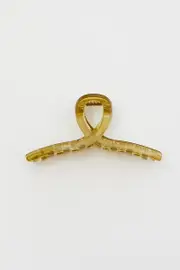 Green Twirl Claw Clip