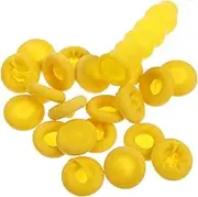 20pcs Silicon Sealant Sealing Cap Caps Caulk Sealer Saver Seal Caulking Tube Covers Protector Saver Tube Covers Sealant Sealer Yellow Emulsion