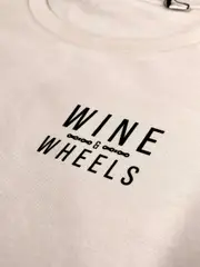 Thevandal Wine and Wheels Women's Eco T-Shirt - White Size L