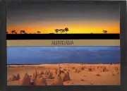 A3926 Australia WA Sunrise Pinnacles Desert Puma Printing postcard