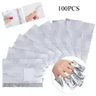 50/100pcs Aluminium Foil Paper Aluminium Nail Polish Remover Foil Manicurist