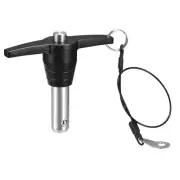 T Handle Locking Pins, Push-Button Quick Release Pin with Lanyard (16mm-30mm)