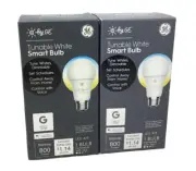 2PK C by GE A19 Bluetooth Smart LED Light Bulb 2 Bulb Made For Google 800 Lumens