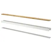 SKYTTA rail for sliding door frame, 3 tracks white