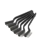 6pcs Steel Small Brush Set Cleaning Brushes Wire Rust Sparks Wheels Scrub 13cm