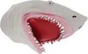 FELTECHELECTR 1PC Grey Shark Hand Puppet Realistic Simulation Doll for Storytelling Parent Interaction Role Engaging Educational for Imaginative Play
