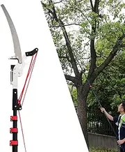 Telescopic Pole Saw, Telescopic Tree Pruner Pole, Extendable Telescopic Landscaping Pole Saw Telescopic Branch Saw-18FT