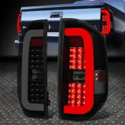 [3D LED C-TUBE BAR]FOR 14-18 TOYOTA TUNDRA TINTED HOUSING TAIL LIGHT BRAKE LAMPS (for: Toyota)