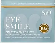 SiO Beauty Eye and Smile Lift Anti-Wrinkle Patches 4 Week Supply - Overnight Under Eye Mask Pads For Dark Circles - Silicone Skin Treatment For Wrinkles