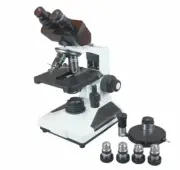 2500x High Power Professional Phase Contrast Binocular Clinical LED Microscope