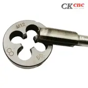1pcs M12*1.0 tap +1pcs Die Thread Tap And Round Thread Die Right Hand HSS Taper