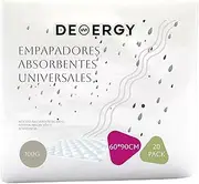 DEMERGY® Ultra Thick Suction Pads 60 x 40 cm for Dogs, Pets and People - Pack of 20, 100 g Thickness, Super Absorbent, Waterproof, Highest Resistance - for Incontinence and Puppy Training