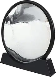 3D Sand Painting Hourglass Lid Fidget Sandbox with Cover Nuke Kit Pit Digger Magnetic Craft Beach 3D Decor Kits Sandbox Picture Site Play Sports Decor Black Sand