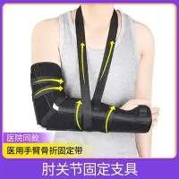 在飛比找Yahoo!奇摩拍賣優惠-肘關節固定支具上肢手臂胳膊骨折前臂吊帶康復支架護具夾板