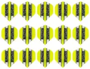 5 Sets Ruthless Standard 100 Micron Dart Flights - Ships w/ Tracking - Yellow