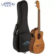 Lanikai Oak Series Cutaway Baritone Acoustic Electric Ukulele with Bag OA-CEB