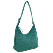 Pierre Cardin Ladies Nylon Geometric Hobo Bag Womens Bag - Green
