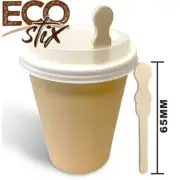 2000 Wooden Coffee Stix Stirrer/ Plug 65mm Stixtogo Lid Stopper Cup Tea Cafe