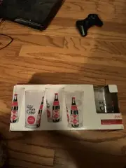 2008 Gibson “Things Go Better With Coke” Pint Glasses (4) Coca Cola New In Box