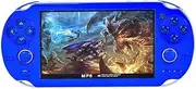 HLF 4.3 inch Retro Video Game Console Build 2200 Games for Multiple Emulators Dual Joystick Ergonomics Appearanc Support Instant Save/Load Portable Console Game Player MP3/4 Gifts (Blue)